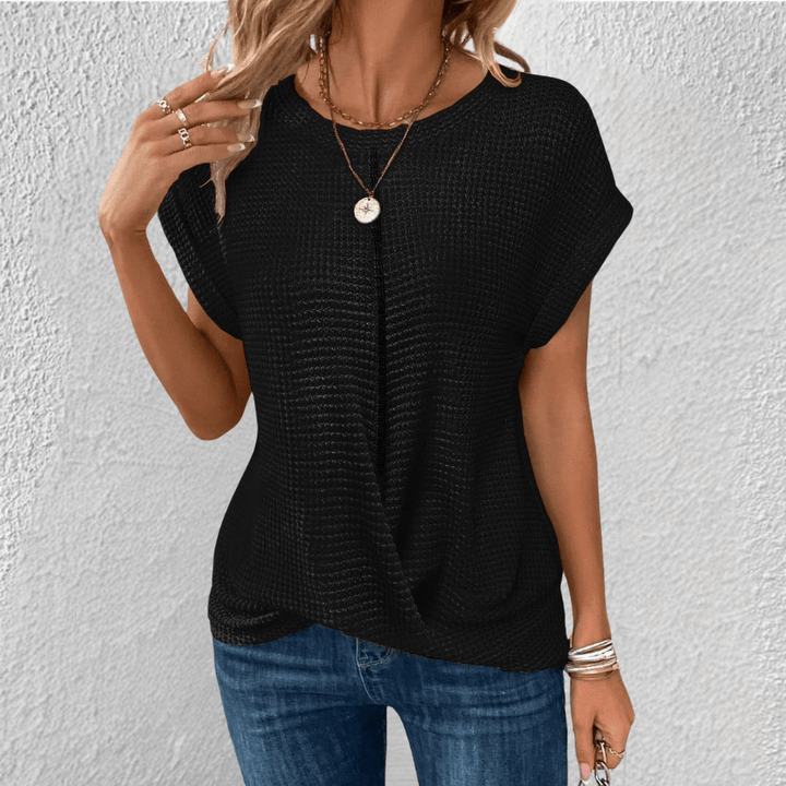 Luna | Tummy Tucking Waffle - knit top - LXNDON