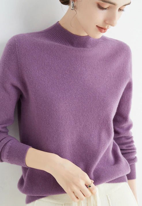 Maelle | Elegant Minimalist Knit Sweater - LXNDON