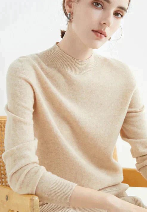 Maelle | Elegant Minimalist Knit Sweater - LXNDON