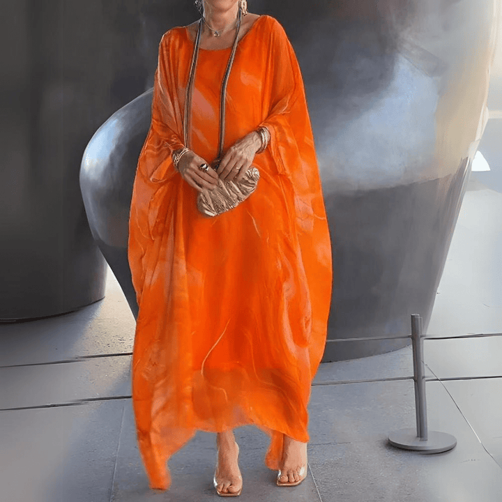 Mariana Slimming Silk Chiffon Elegance Dress - LXNDON