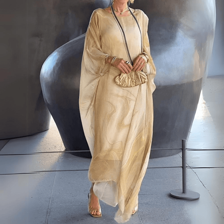 Mariana Slimming Silk Chiffon Elegance Dress - LXNDON