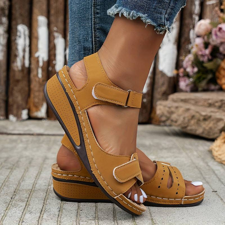 Marilla | Comfy Platform Summer Sandals - LXNDON