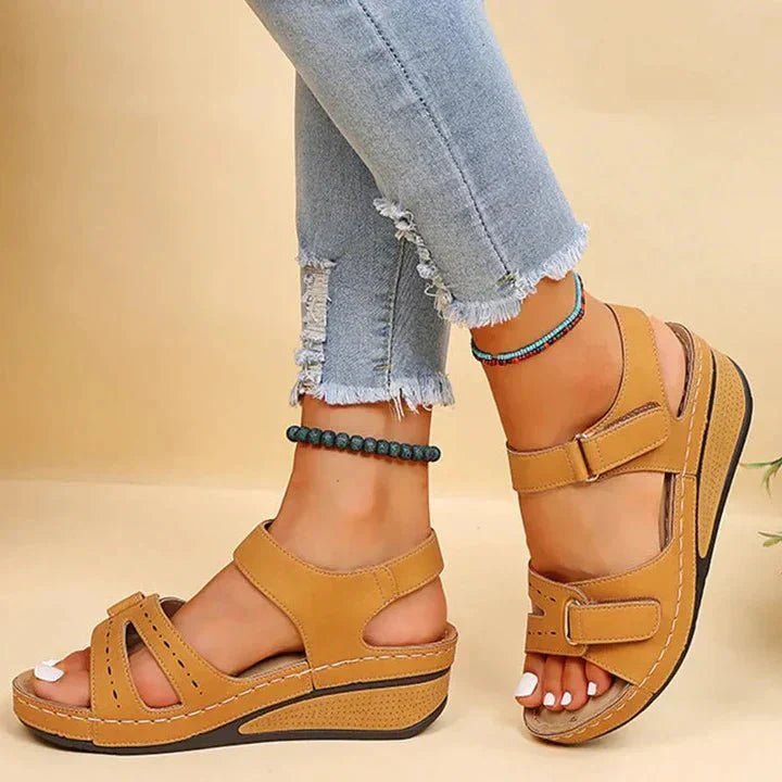 Marilla | Comfy Platform Summer Sandals - LXNDON