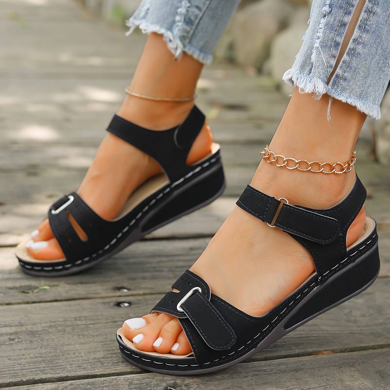 Marilla | Comfy Platform Summer Sandals - LXNDON