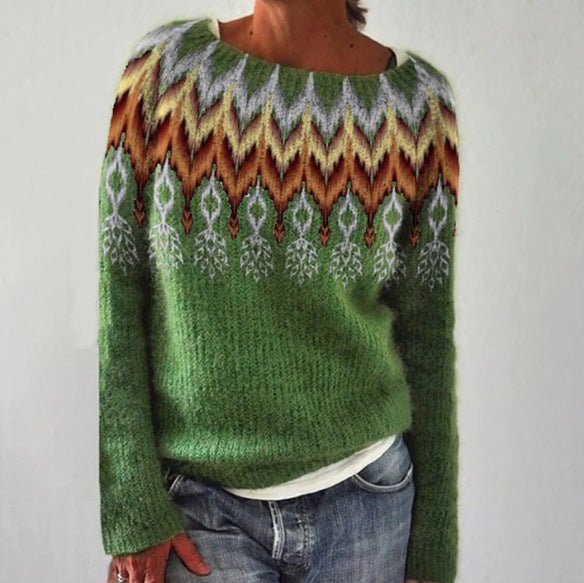 Marin | Striped Patterned Sweater - LXNDON