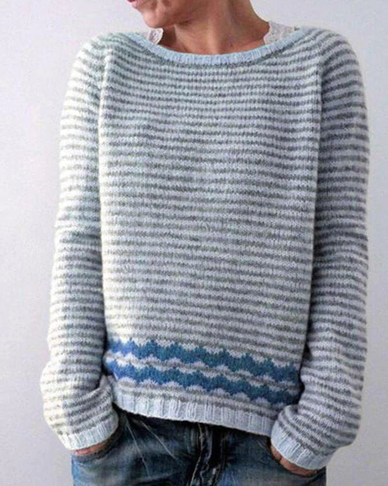 Marin | Striped Patterned Sweater - LXNDON