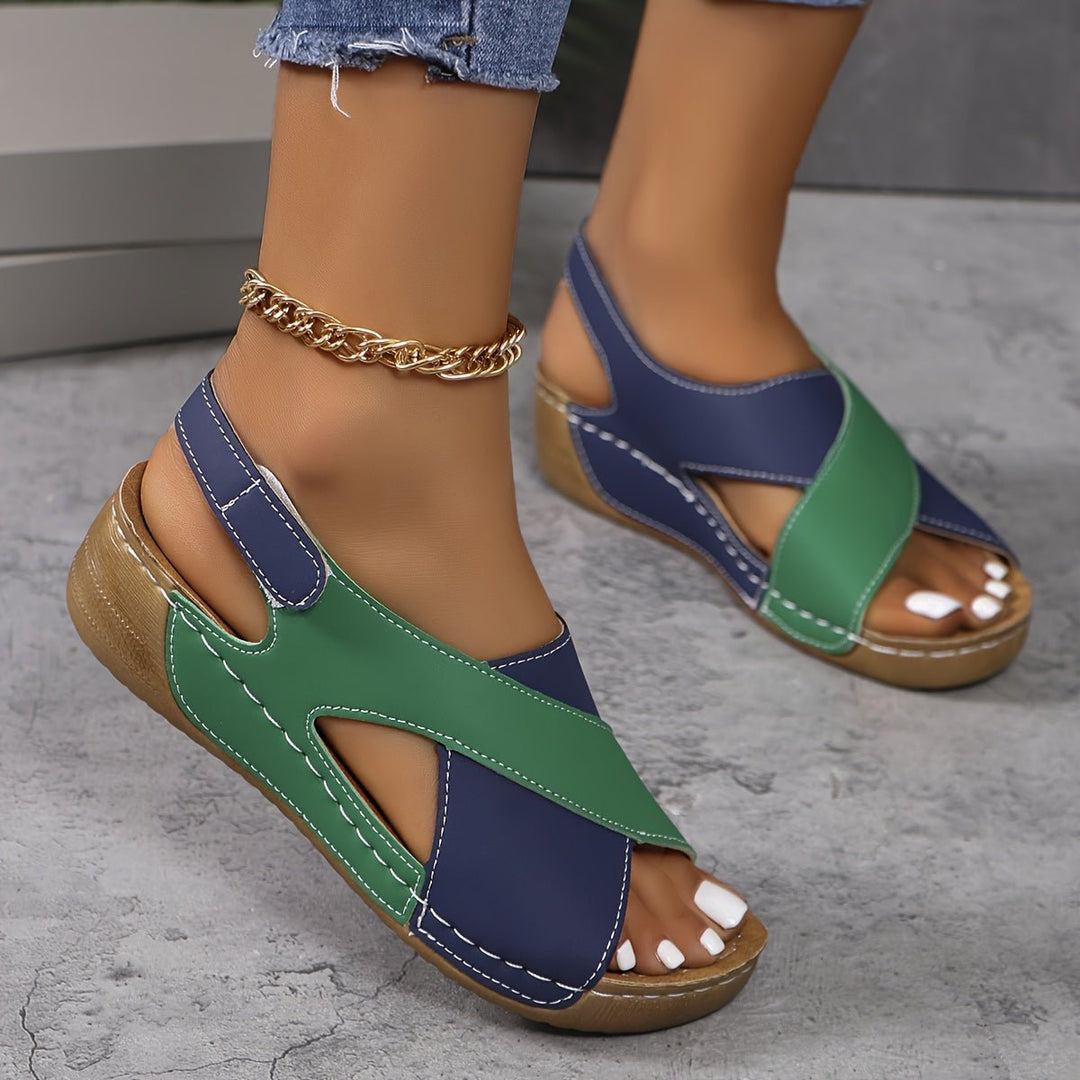 Marisol | Stylish Colorblock Walking Sandals - LXNDON