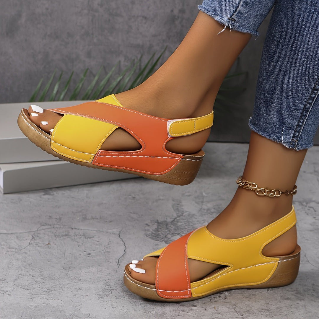 Marisol | Stylish Colorblock Walking Sandals - LXNDON