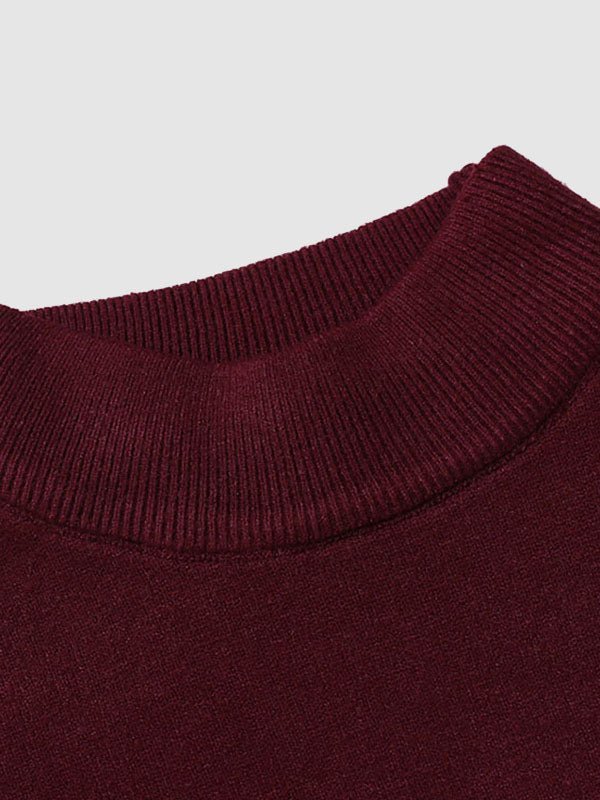 Men's Basic Solid Turtleneck Sweater - LXNDON