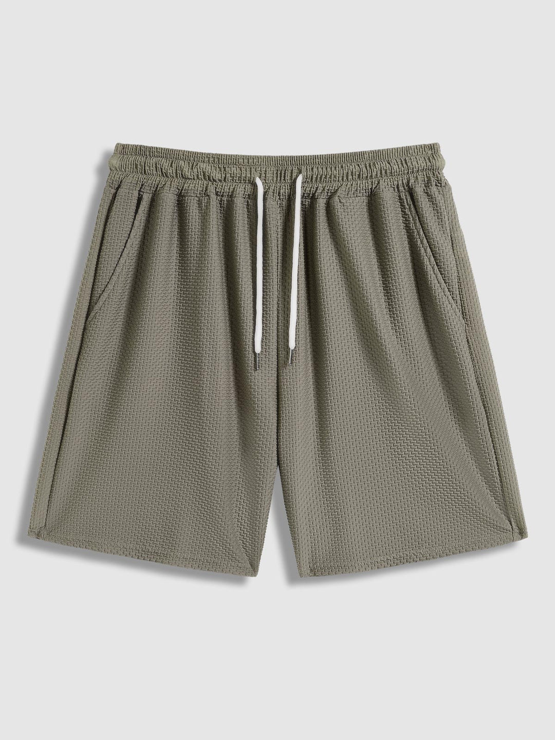 Men's comfortable textured T-shirt casual shorts set - LXNDON