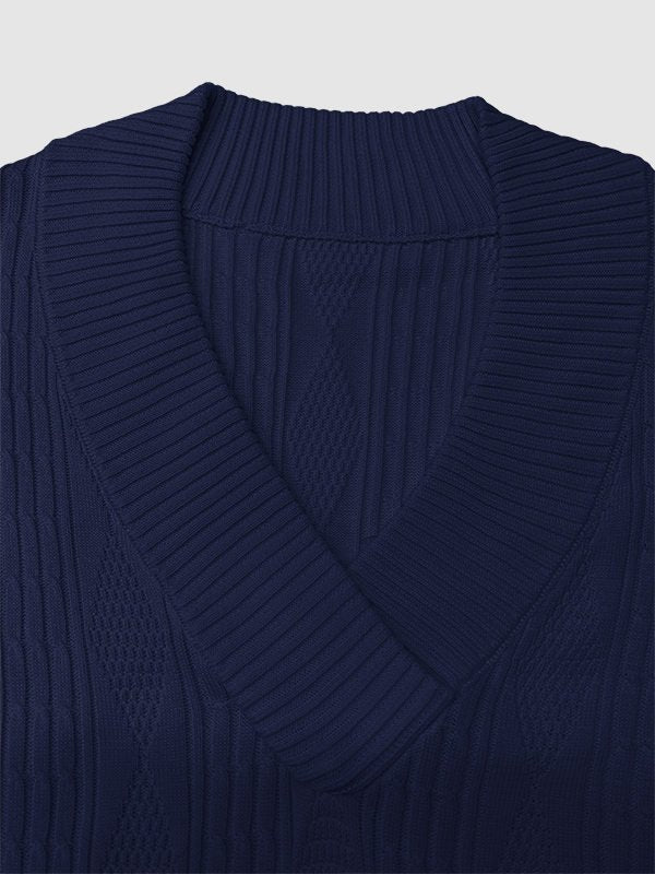 Men's fashionable knitted jacquard shirt set - LXNDON