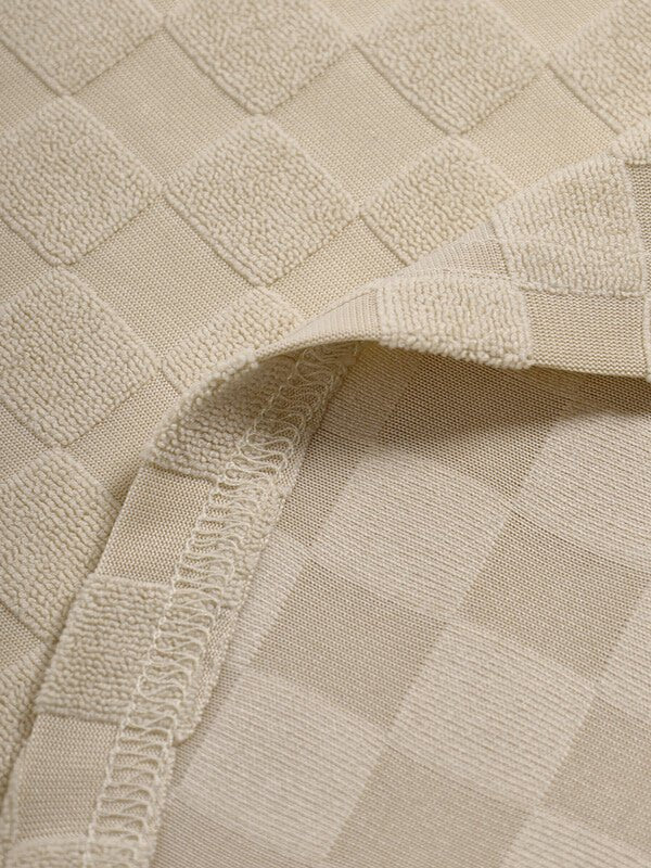 Men's textured plaid terry casual long - sleeved shirt and corduroy pants set - LXNDON