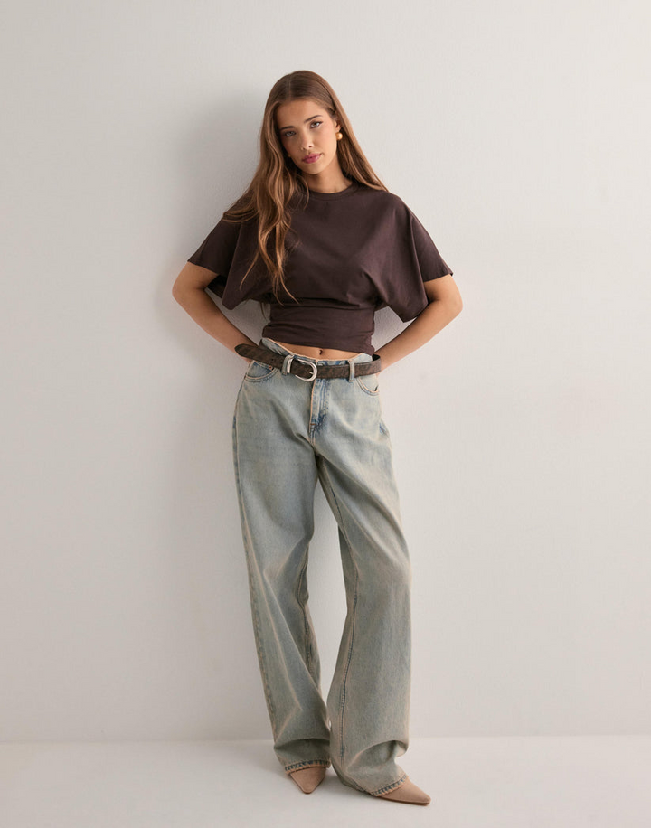 Selene Structured Crop Tee | Women’s Modern Casual Wear