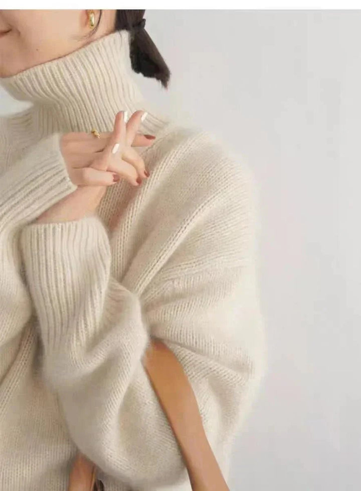 Nolene | Minimalist High - Neck Sweater - LXNDON