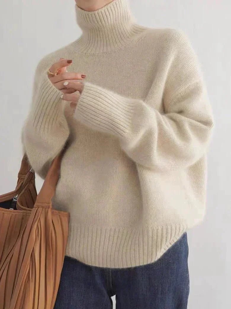 Nolene | Minimalist High - Neck Sweater - LXNDON