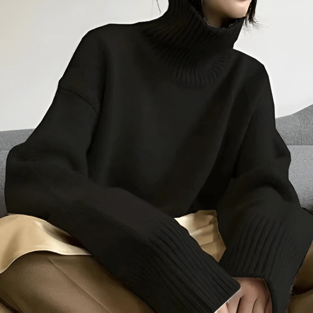 Nolene | Minimalist High - Neck Sweater - LXNDON