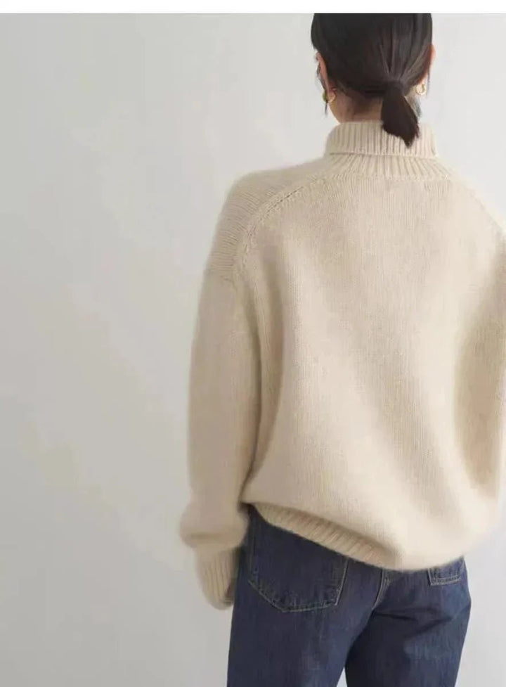 Nolene | Minimalist High - Neck Sweater - LXNDON