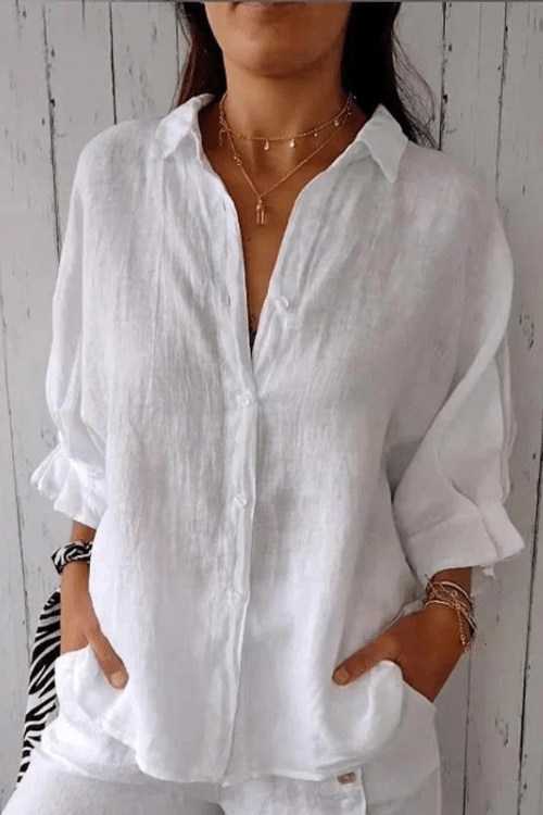 Olivia | Elegant Button - Down Shirt - LXNDON