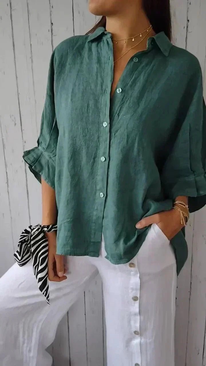 Olivia | Elegant Button - Down Shirt - LXNDON
