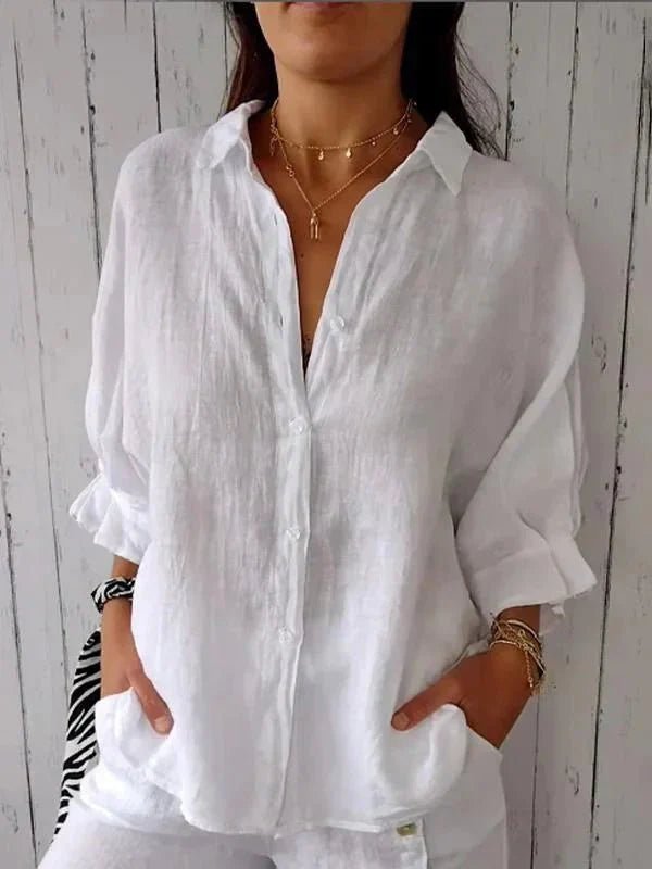 Olivia | Elegant Button - Down Shirt - LXNDON