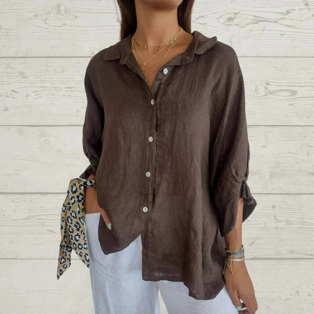 Olivia | Elegant Button - Down Shirt - LXNDON