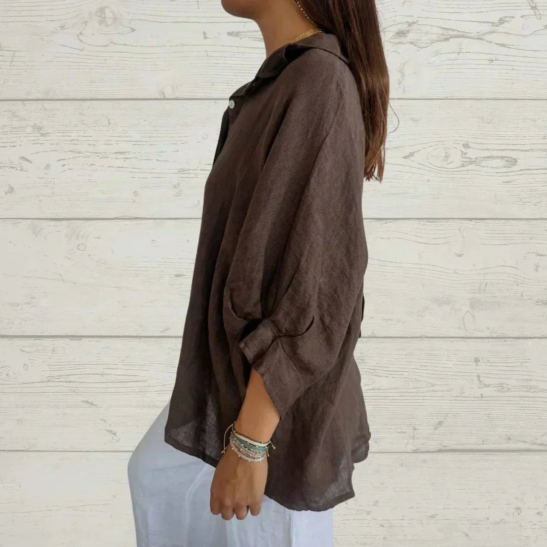 Olivia | Elegant Button - Down Shirt - LXNDON