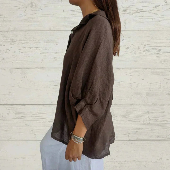 Olivia | Elegant Button - Down Shirt - LXNDON