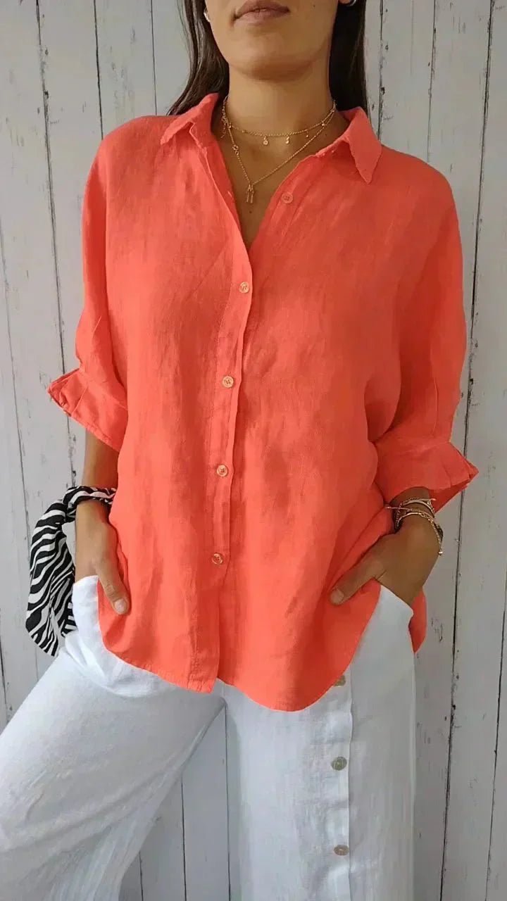 Olivia | Elegant Button - Down Shirt - LXNDON
