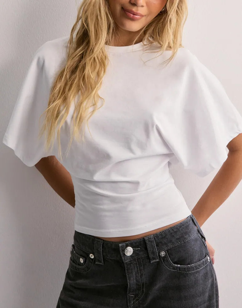 Selene Structured Crop Tee | Women’s Modern Casual Wear
