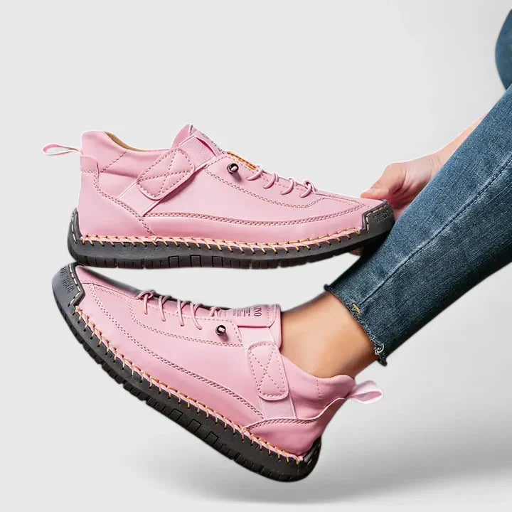 Orthopaedic Stitched Strap High-Top Sneakers