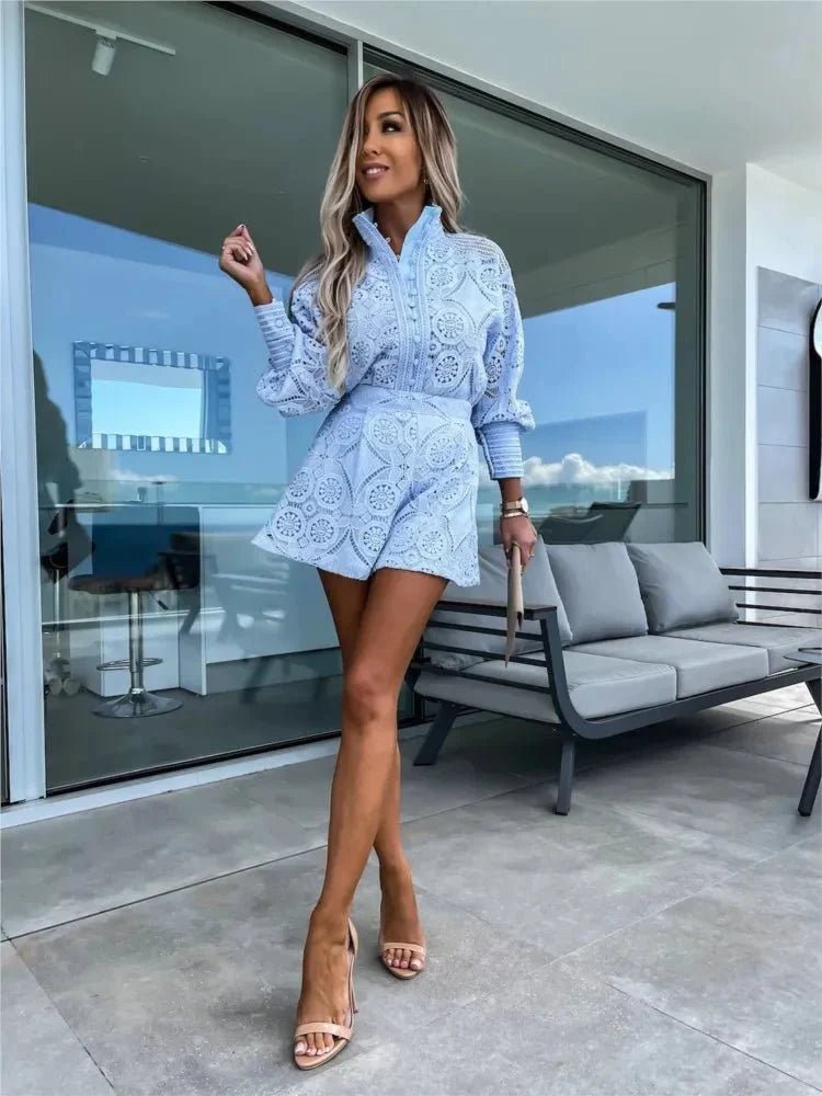 Saraya | Elegant Two - Piece Short Set - LXNDON