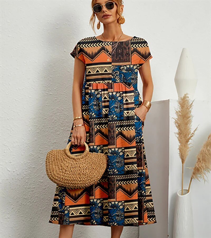 Sasha | Ethereal Floral Midi Dress - LXNDON