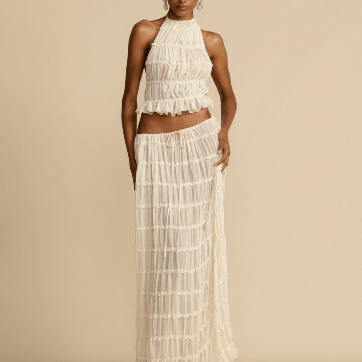 Selara | Elegant Pleated Summer Set - LXNDON