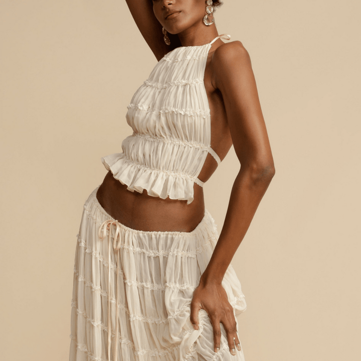 Selara | Elegant Pleated Summer Set - LXNDON