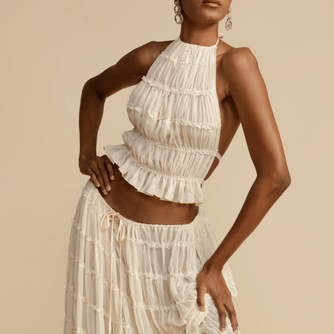 Selara | Elegant Pleated Summer Set - LXNDON