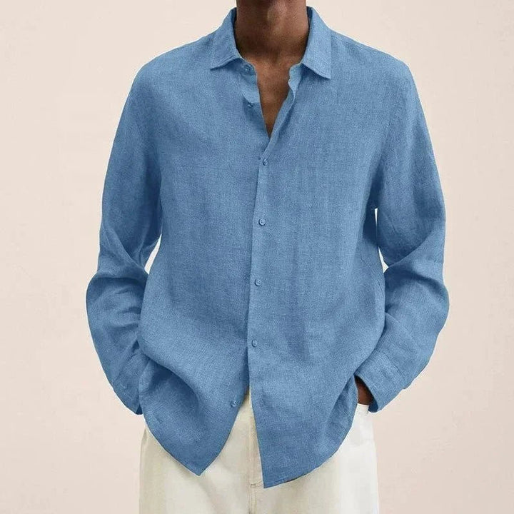 Silas | Casual Long - Sleeve Men’s Shirt - LXNDON