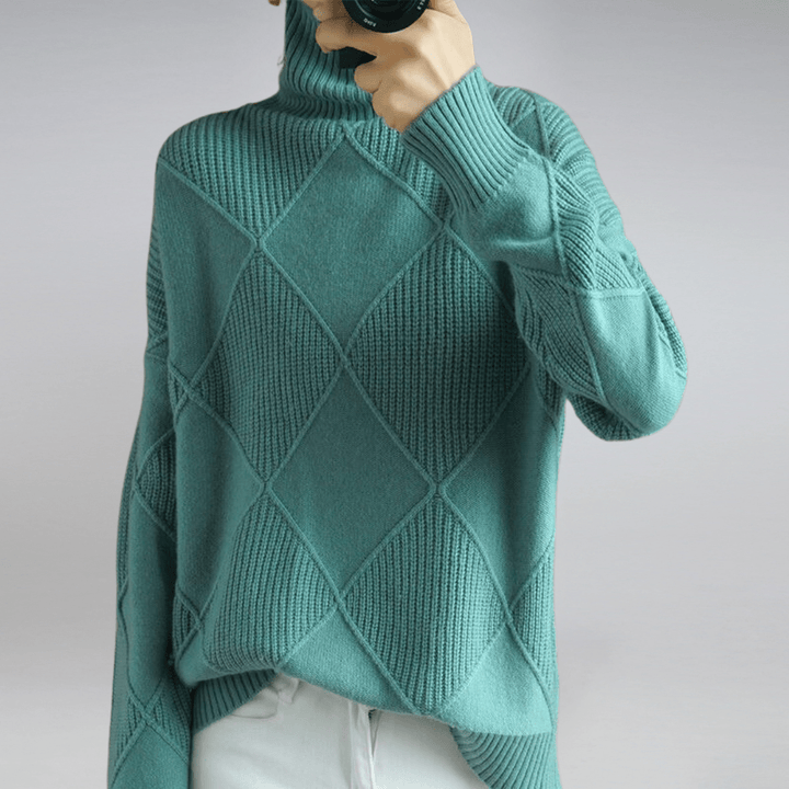 Solenne | Bold Texture Knit Sweater - LXNDON