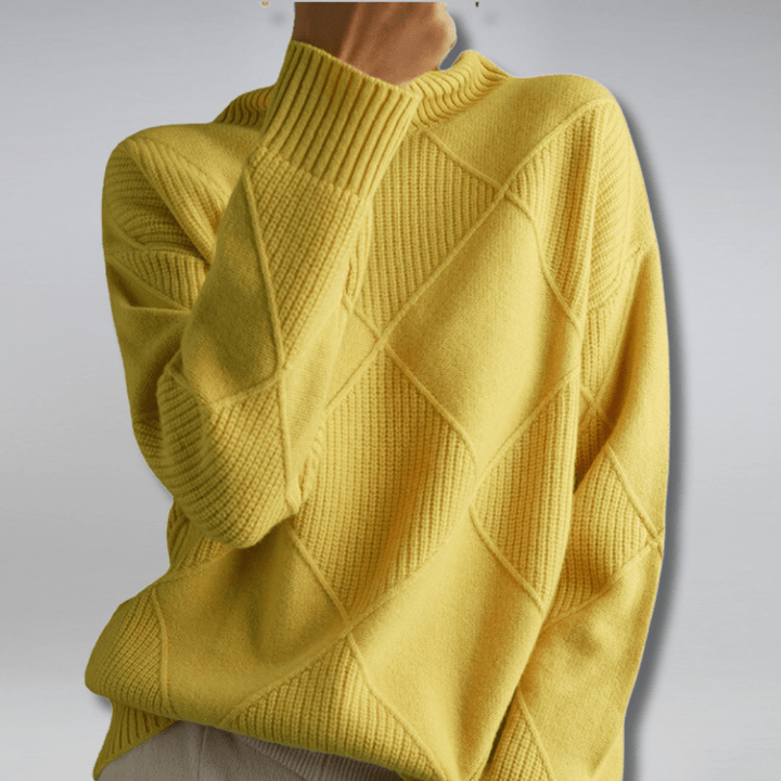 Solenne | Bold Texture Knit Sweater - LXNDON