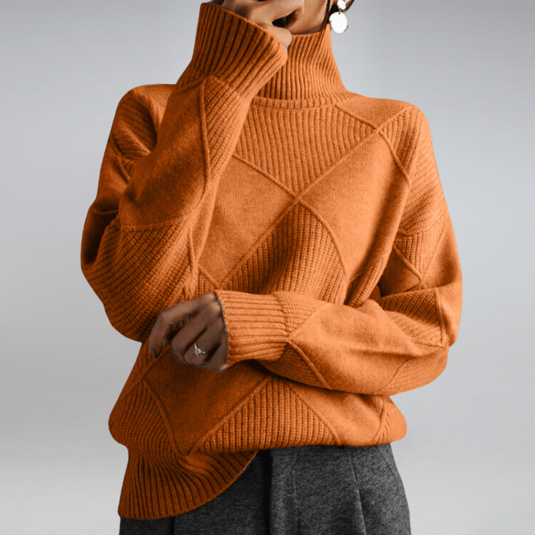 Solenne | Bold Texture Knit Sweater - LXNDON
