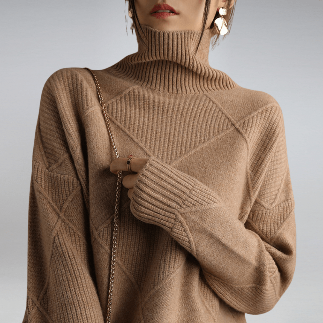 Solenne | Bold Texture Knit Sweater - LXNDON