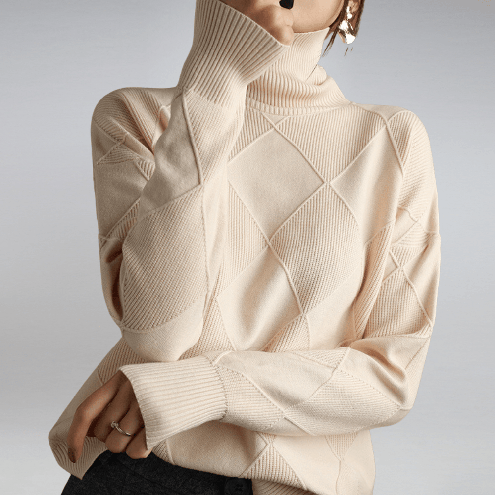 Solenne | Bold Texture Knit Sweater - LXNDON