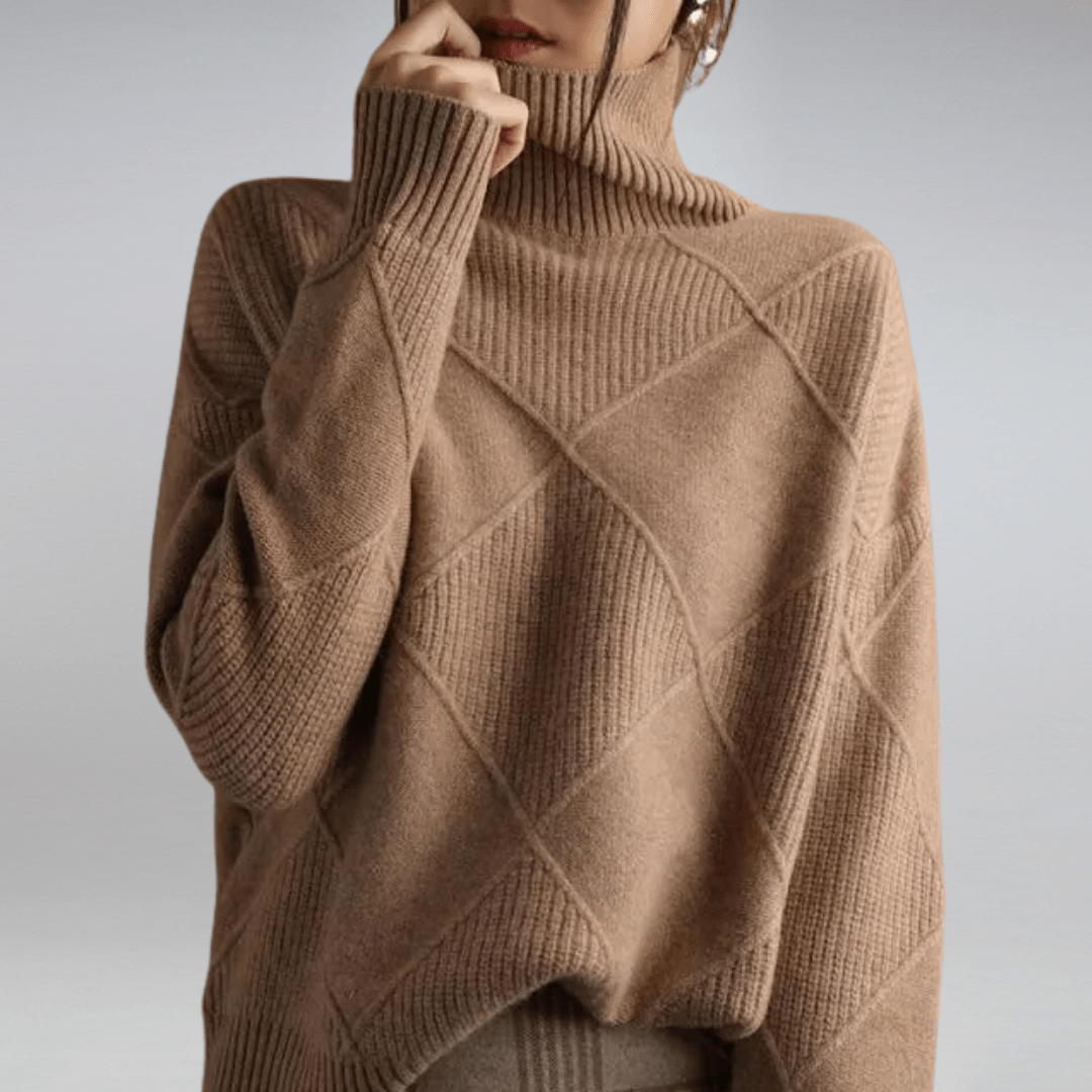 Solenne | Bold Texture Knit Sweater - LXNDON