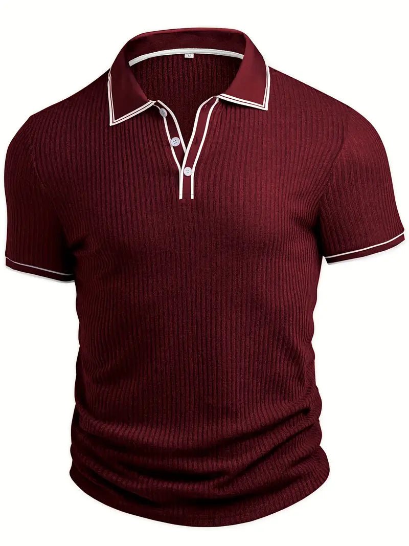 Soren | Tailored Ribbed Men’s Polo - LXNDON