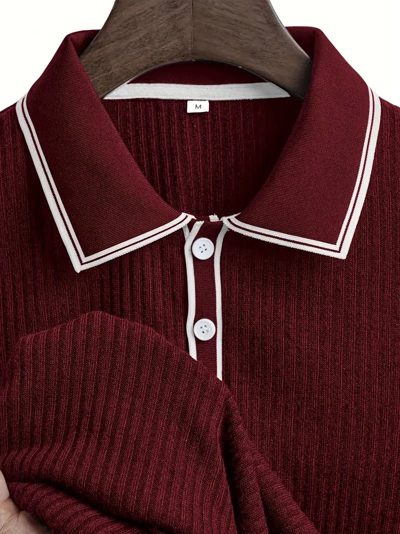Soren | Tailored Ribbed Men’s Polo - LXNDON