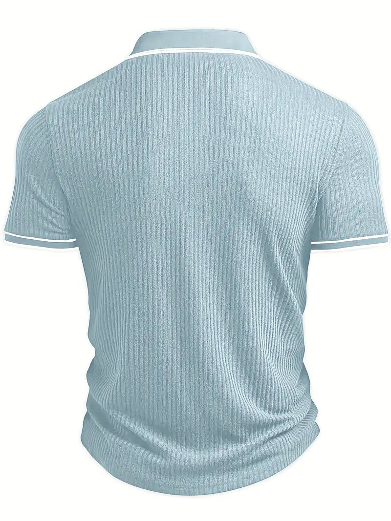 Soren | Tailored Ribbed Men’s Polo - LXNDON