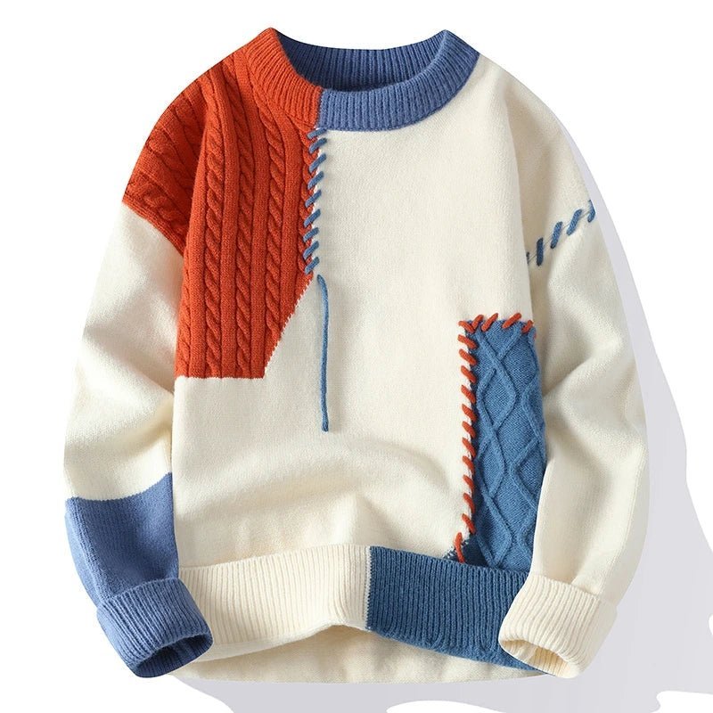Wella - Patchwork design sweater - LXNDON