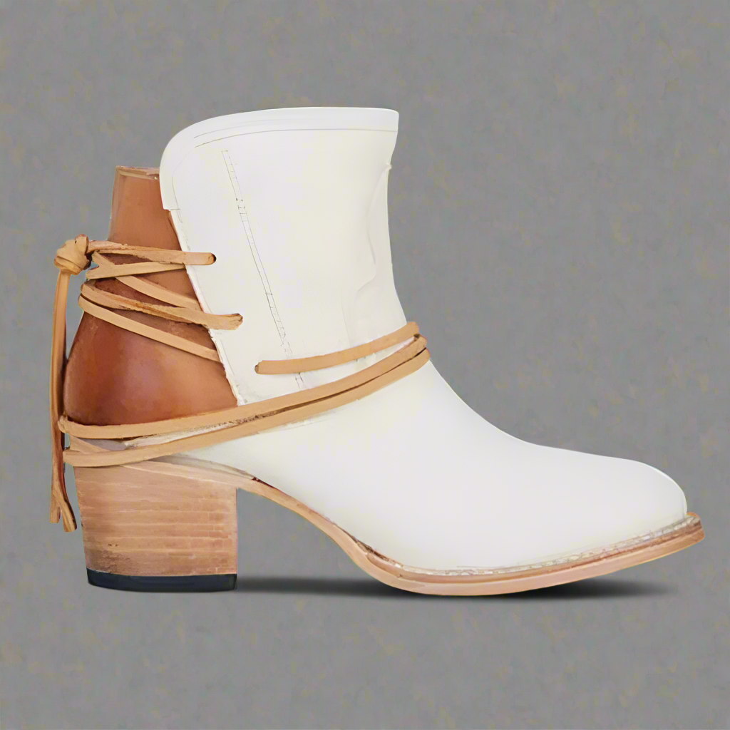 Solenne Wrapped Ankle Boots | Modern Western Boots